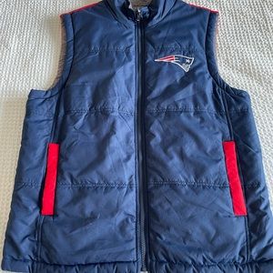 New England Patriots Reversible Puffer Vest Mens Large
